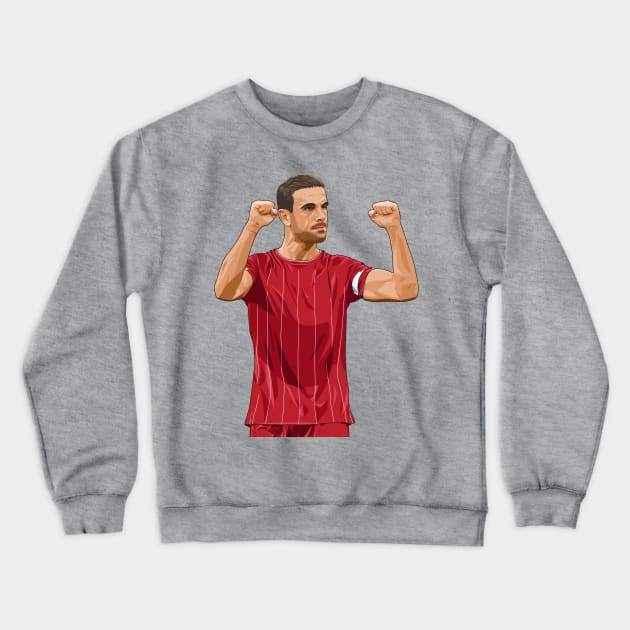 Jordan Henderson celebration Crewneck Sweatshirt by Ades_194